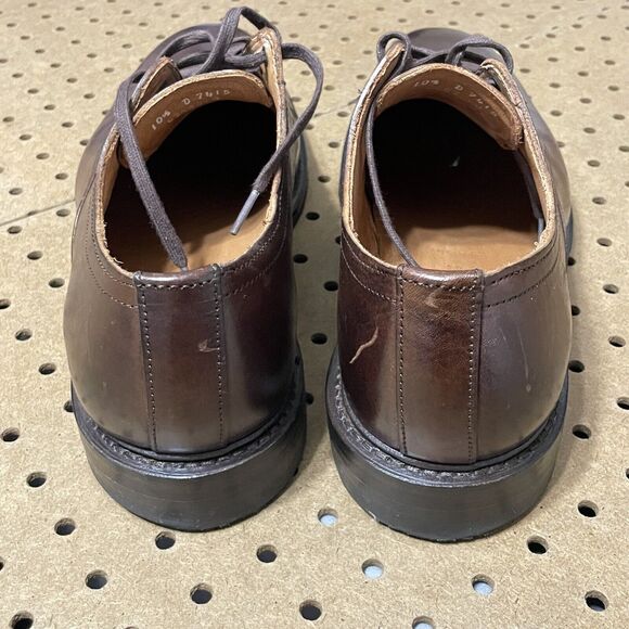 Allen Edmonds Trevor Plain-Toe Derby Dress Shoes USA Brown Size 10.5 D Men $425 main image 5